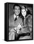 Newlyweds Robert Taylor and Barbara Stanwyck After Their Surprise Elopement, ca. 1939-null-Framed Stretched Canvas