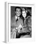 Newlyweds Robert Taylor and Barbara Stanwyck After Their Surprise Elopement, ca. 1939-null-Framed Photo