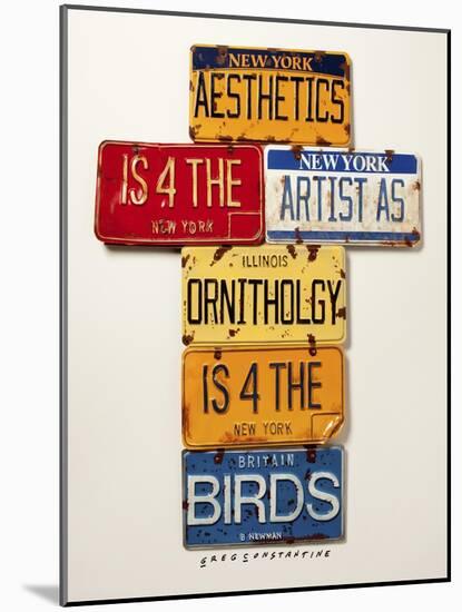 Newman Aesthetics 4 The Artist-Gregory Constantine-Mounted Giclee Print