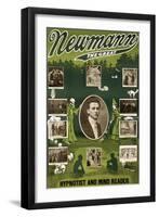 Newmann the Great Hypnotist and Mind Reader-null-Framed Art Print
