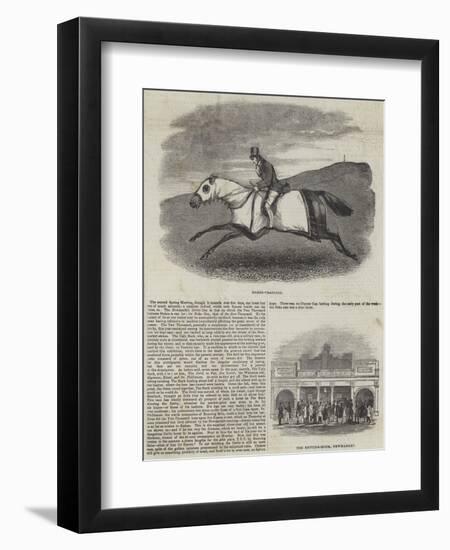 Newmarket First Spring Meeting and the Derby-null-Framed Premium Giclee Print
