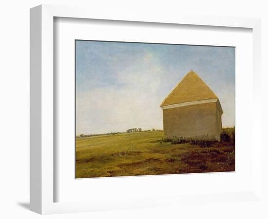 Newmarket Heath, with a Rubbing-Down House, c.1765 (Post-Restoration)-George Stubbs-Framed Premium Giclee Print