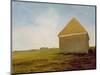 Newmarket Heath, with a Rubbing-Down House, c.1765 (Post-Restoration)-George Stubbs-Mounted Premium Giclee Print