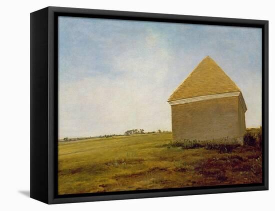Newmarket Heath, with a Rubbing-Down House, c.1765 (Post-Restoration)-George Stubbs-Framed Stretched Canvas