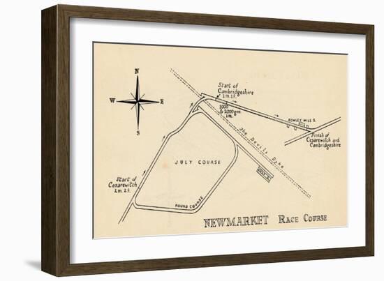 Newmarket Race Course, 1940-null-Framed Giclee Print