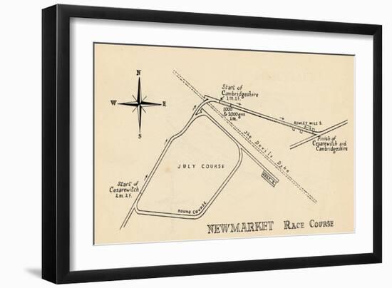 Newmarket Race Course, 1940-null-Framed Giclee Print