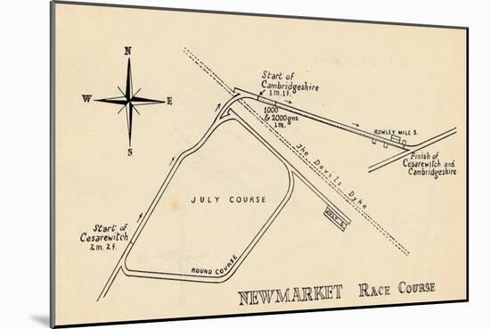 Newmarket Race Course, 1940-null-Mounted Giclee Print