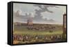 Newmarket Races, 1909-James Pollard-Framed Stretched Canvas