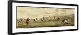 Newmarket: Training-Henry Alken-Framed Art Print