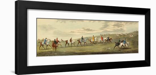 Newmarket: Training-Henry Alken-Framed Art Print