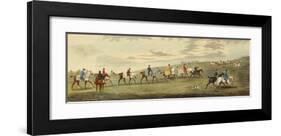 Newmarket: Training-Henry Alken-Framed Art Print