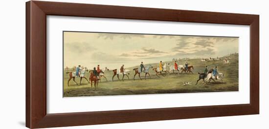 Newmarket: Training-Henry Alken-Framed Art Print