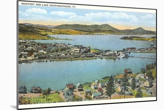 Newport and Lake Memphremagog, Vermont-null-Mounted Art Print