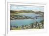 Newport and Lake Memphremagog, Vermont-null-Framed Premium Giclee Print