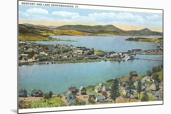 Newport and Lake Memphremagog, Vermont-null-Mounted Premium Giclee Print