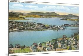 Newport and Lake Memphremagog, Vermont-null-Mounted Premium Giclee Print