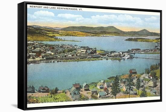 Newport and Lake Memphremagog, Vermont-null-Framed Stretched Canvas