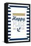 Newport Beach, California - Newport Beach Is My Happy Place-Lantern Press-Framed Stretched Canvas