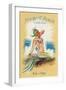 Newport Beach, California - Vintage Mermaid-Lantern Press-Framed Art Print