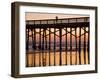 Newport Beach Pier at Sunset, Newport Beach, Orange County, California, United States of America, N-Richard Cummins-Framed Photographic Print