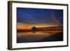 Newport Beach Pier at Sunset-null-Framed Art Print