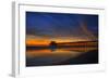 Newport Beach Pier at Sunset-null-Framed Art Print