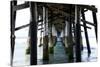 Newport Beach Pier-John Gusky-Stretched Canvas