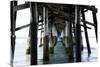 Newport Beach Pier-John Gusky-Stretched Canvas