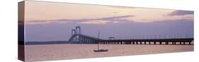 Newport Bridge, Narragansett Bay, Rhode Island, USA-Elizabeth Yardley-Stretched Canvas