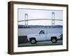 Newport Bridge, Newport, Rhode Island, USA-Fraser Hall-Framed Photographic Print