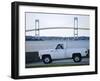 Newport Bridge, Newport, Rhode Island, USA-Fraser Hall-Framed Photographic Print