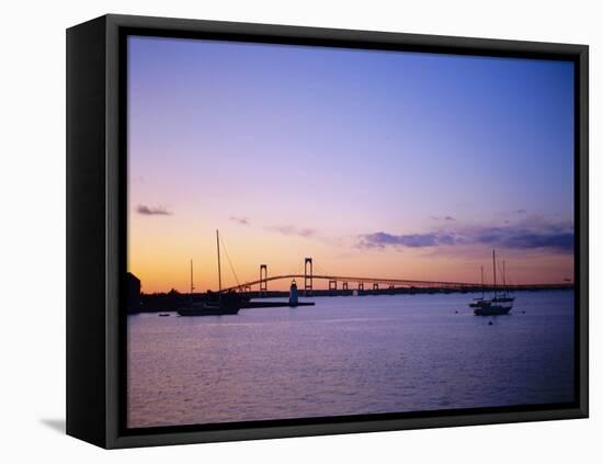 Newport Bridge, Newport, Rhode Island, USA-Fraser Hall-Framed Stretched Canvas