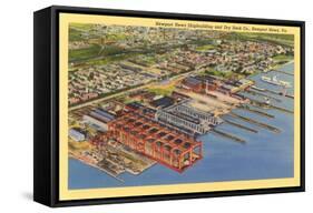 Newport News Shipyard-null-Framed Stretched Canvas