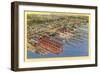 Newport News Shipyard-null-Framed Art Print