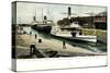 Newport News Virginia, Dry Dock, Steamer Louise-null-Stretched Canvas