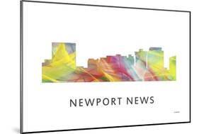Newport News Virginia Skyline-Marlene Watson-Mounted Giclee Print