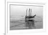 Newport, Oregon - US Lifeguard Drill on the Beach-Lantern Press-Framed Premium Giclee Print