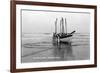 Newport, Oregon - US Lifeguard Drill on the Beach-Lantern Press-Framed Premium Giclee Print