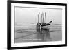 Newport, Oregon - US Lifeguard Drill on the Beach-Lantern Press-Framed Premium Giclee Print