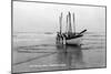 Newport, Oregon - US Lifeguard Drill on the Beach-Lantern Press-Mounted Art Print