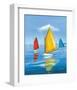 Newport Regatta-Sally Caldwell Fisher-Framed Art Print