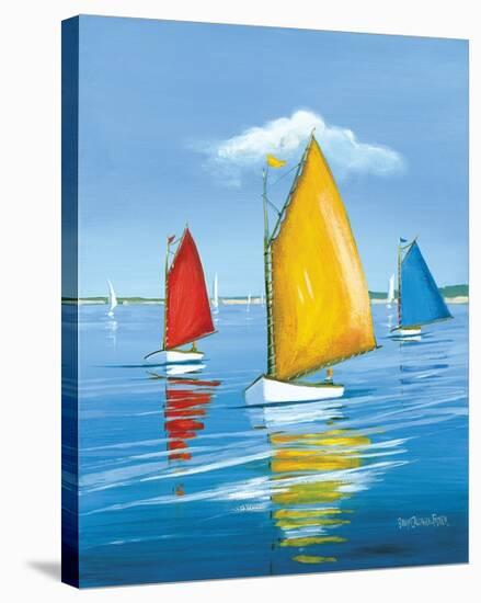 Newport Regatta-Sally Caldwell Fisher-Stretched Canvas