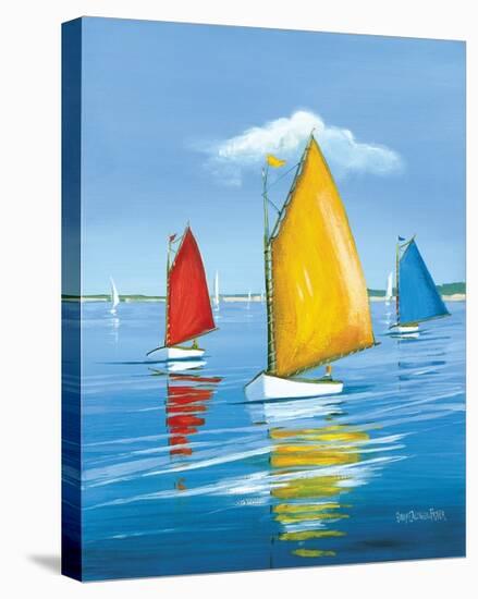 Newport Regatta-Sally Caldwell Fisher-Stretched Canvas