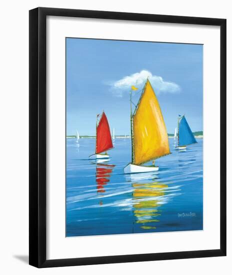 Newport Regatta-Sally Caldwell Fisher-Framed Art Print