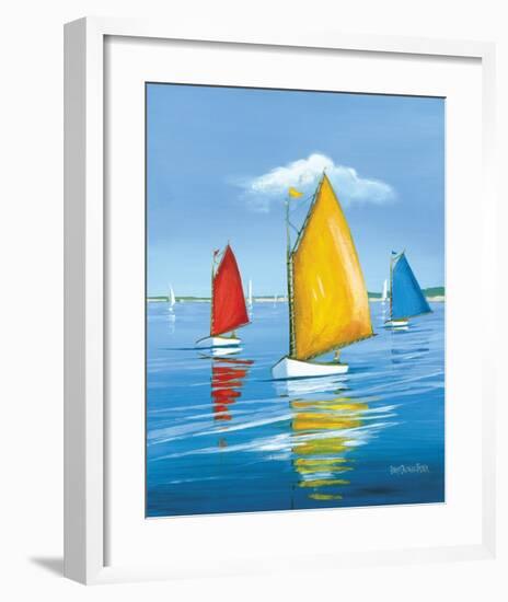 Newport Regatta-Sally Caldwell Fisher-Framed Art Print