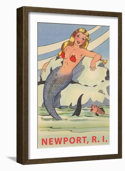 Newport, Rhode Island, Mermaid-null-Framed Art Print