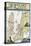 Newport, Rhode Island Nautical Chart-Lantern Press-Stretched Canvas