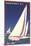 Newport, Rhode Island, Sailboat Graphics-null-Mounted Art Print