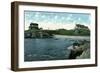 Newport, Rhode Island, View of Robert Cushing Estate-Lantern Press-Framed Art Print