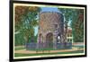 Newport, Rhode Island, View of the Old Stone Mill, Ancient Viking Tower-Lantern Press-Framed Art Print